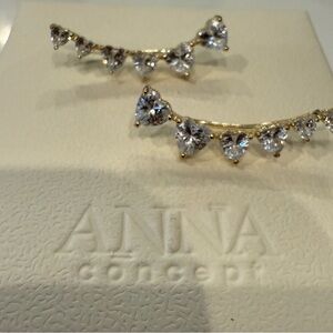 Anna Concept Gold and Silver Earrings